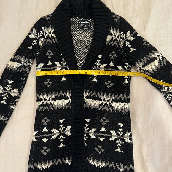 Dakine Long Sweater Cardigan Size Small - Picture 2 of 6